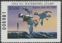 Scan of 1994 North Carolina Duck Stamp  MNH VF