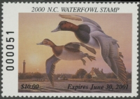 Scan of 2000 North Carolina Duck Stamp  MNH VF