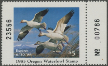 Picture of 1985 Oregon Duck Stamp MNH VF