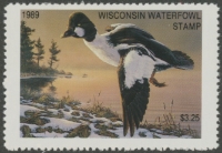 Scan of 1989 Wisconsin Duck Stamp  MNH VF