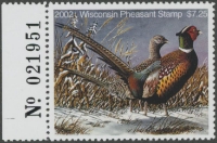 Scan of 2002 Wisconsin Pheasant Stamp MNH VF