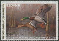 Scan of 2011 Arkansas Duck Stamp NR MNH VF