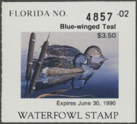 Scan of 1989 Florida Duck Stamp  MNH VF