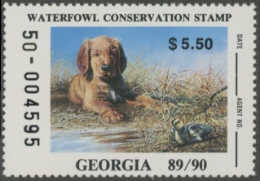 Scan of 1989 Georgia Duck Stamp  MNH VF