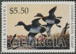 Scan of 1988 Georgia Duck Stamp  MNH VF