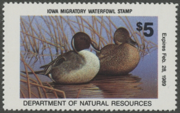 Picture of 1988 Iowa Duck Stamp  MNH VF
