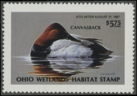 Scan of 1986 Ohio Duck Stamp MNH VF