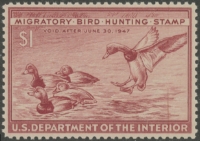 Scan of RW13 1946 Duck Stamp MNH XF