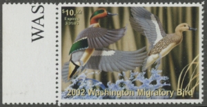 Scan of 2002 Washington Duck Stamp MNH VF
