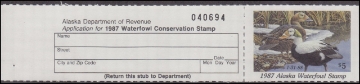 Picture of 1987 Alaska Duck Stamp MNH VF