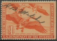 Scan of RW11 1944 Duck Stamp  Used Fine