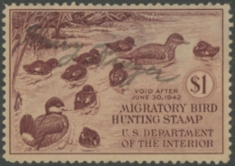 Scan of RW8 1941 Duck Stamp  Used F-VF