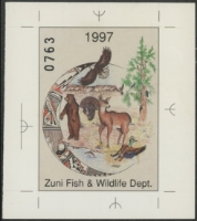 Scan of 1997 Zuni Pueblo Habitat Stamp MNH VF