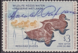 Scan of RW27 1960 Duck Stamp  Used F-VF