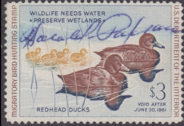 Scan of RW27 1960 Duck Stamp  Used F-VF