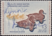 Scan of RW27 1960 Duck Stamp  Used F-VF