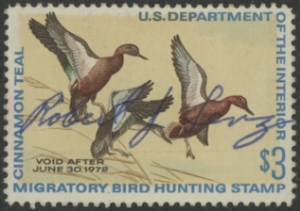 Scan of RW38 1971 Duck Stamp  Used Fine