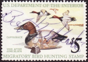 Scan of RW42 1975 Duck Stamp  Used F-VF