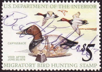 Scan of RW42 1975 Duck Stamp  Used F-VF