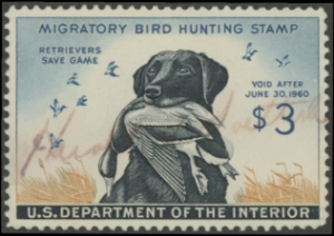 Scan of RW26 1959 Duck Stamp  Used VF - XF