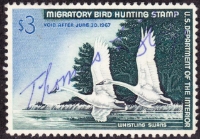 Scan of RW33 1966 Duck Stamp  Used VF