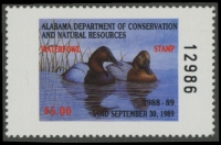 Scan of 1988 Alabama Duck Stamp MNH VF