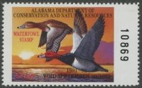 Scan of 1991 Alabama Duck Stamp MNH VF