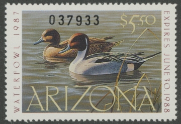 Picture of 1987 Arizona Duck Stamp - First of State MNH VF