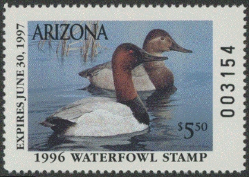 Picture of 1996 Arizona Duck Stamp MNH VF
