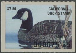Picture of 1986 California Duck Stamp MNH VF