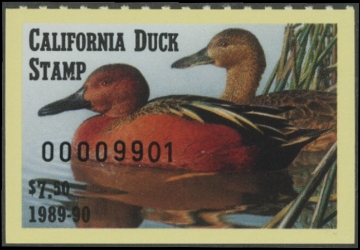 Scan of 1989 California Duck Stamp MNH VF