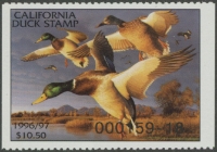 Scan of 1996 California Duck Stamp MNH VF