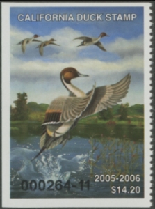 Scan of 2005 California Duck Stamp MNH VF