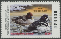 Scan of 1998 Alabama Duck Stamp MNH VF