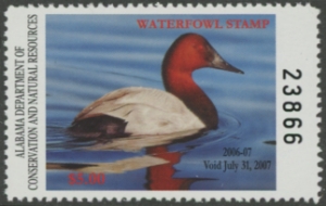 Scan of 2006 Alabama Duck Stamp MNH VF