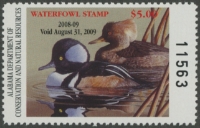 Scan of 2008 Alabama Duck Stamp MNH VF