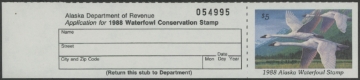 Picture of 1988 Alaska Duck Stamp MNH VF