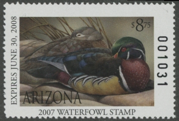 Picture of 2007 Arizona Duck Stamp MNH VF
