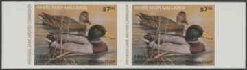 Scan of 1995 Arkansas Duck Stamp MNH VF