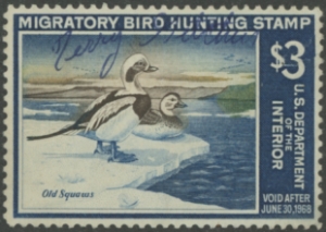 Scan of RW34 1967 Duck Stamp  Used VF