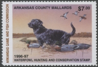 Scan of 1996 Arkansas Duck Stamp MNH VF