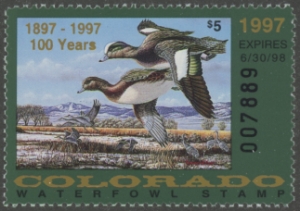 Scan of 1997 Colorado Duck Stamp MNH VF