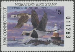 Scan of 1996 Connecticut Duck Stamp MNH VF