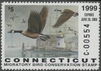 Scan of 1999 Connecticut Duck Stamp MNH VF