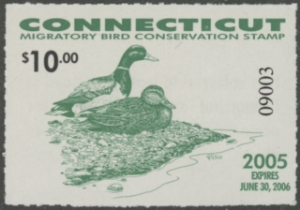 Scan of 2005 Connecticut Duck Stamp MNH VF