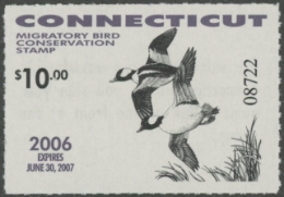 Scan of 2006 Connecticut Duck Stamp MNH VF