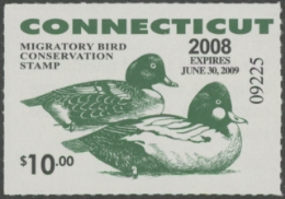 Scan of 2008 Connecticut Duck Stamp MNH VF