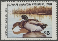 Scan of 1984 Delaware Duck Stamp MNH VF