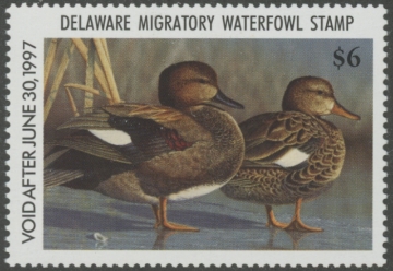 Scan of 1996 Delaware Duck Stamp MNH VF