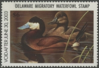Scan of 2002 Delaware Duck Stamp MNH VF